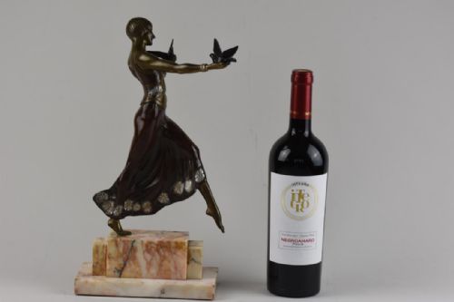 FRENCH ART DECO BRONZE DANCER BY JEAN LORMIER - ADDITIONAL PHOTO 1