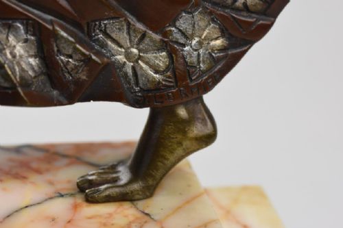 FRENCH ART DECO BRONZE DANCER BY JEAN LORMIER - ADDITIONAL PHOTO 9