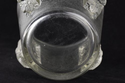 RENE LALIQUE FROSTED AND CLEAR GLASS EPERNAY CHAMPAGNE COOLER OR ICE BUCKET - ADDITIONAL PHOTO 6