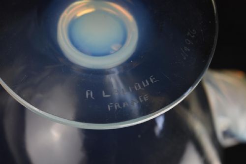 RENE LALIQUE OPALESCENT ORNIS VASE - ADDITIONAL PHOTO 1