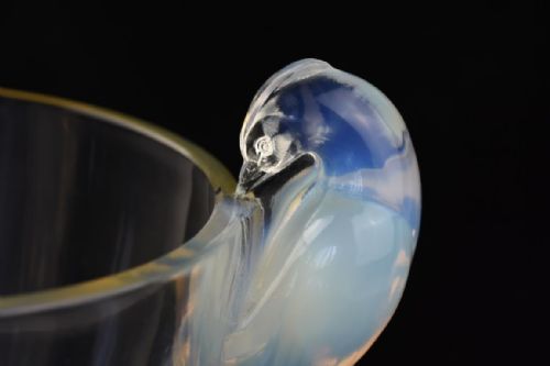 RENE LALIQUE OPALESCENT ORNIS VASE - ADDITIONAL PHOTO 3