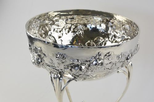 A LARGE SCOTTISH ARTS AND CRAFTS SILVER TAZZA - ADDITIONAL PHOTO 4