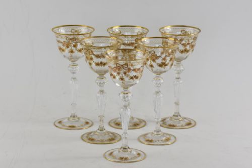 ART NOUVEAU HOCK GLASSES BY JOSEPHINENHUTTE - ADDITIONAL PHOTO 1