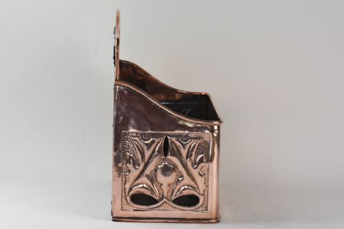 ARTS AND CRAFTS COPPER NEWSPAPER HOLDER BY KESWICK SCHOOL OF INDUSTRIAL ARTS - ADDITIONAL PHOTO 3