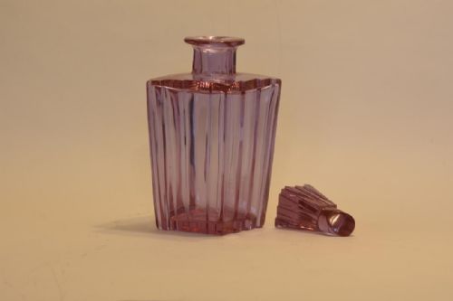 ART DECO ALEXANDRITE GLASS DECANTER BY MOSER - ADDITIONAL PHOTO 1