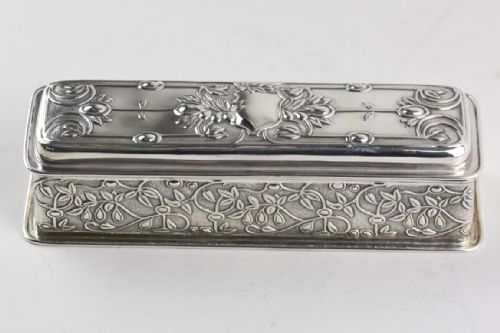 ART NOUVEAU SILVER BOX BY WILLIAM HUTTON - ADDITIONAL PHOTO 3