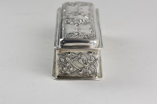 ART NOUVEAU SILVER BOX BY WILLIAM HUTTON - ADDITIONAL PHOTO 4