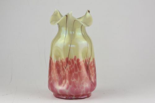ART NOUVEAU IRIDESCENT GLASS VASE BY PALLME KONIG - ADDITIONAL PHOTO 3