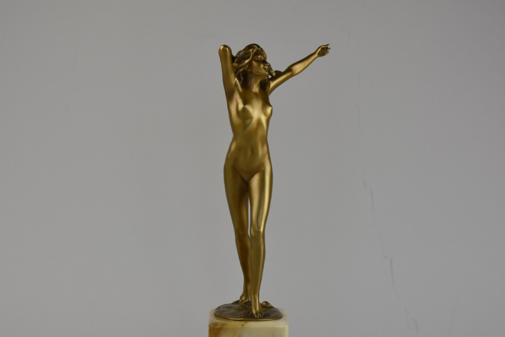 Art Deco bronze figurine Otto Poertzel View V