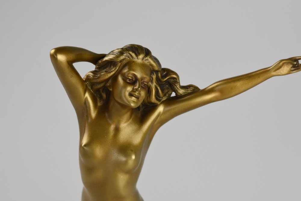 Art Deco bronze figurine Otto Poertzel View VI