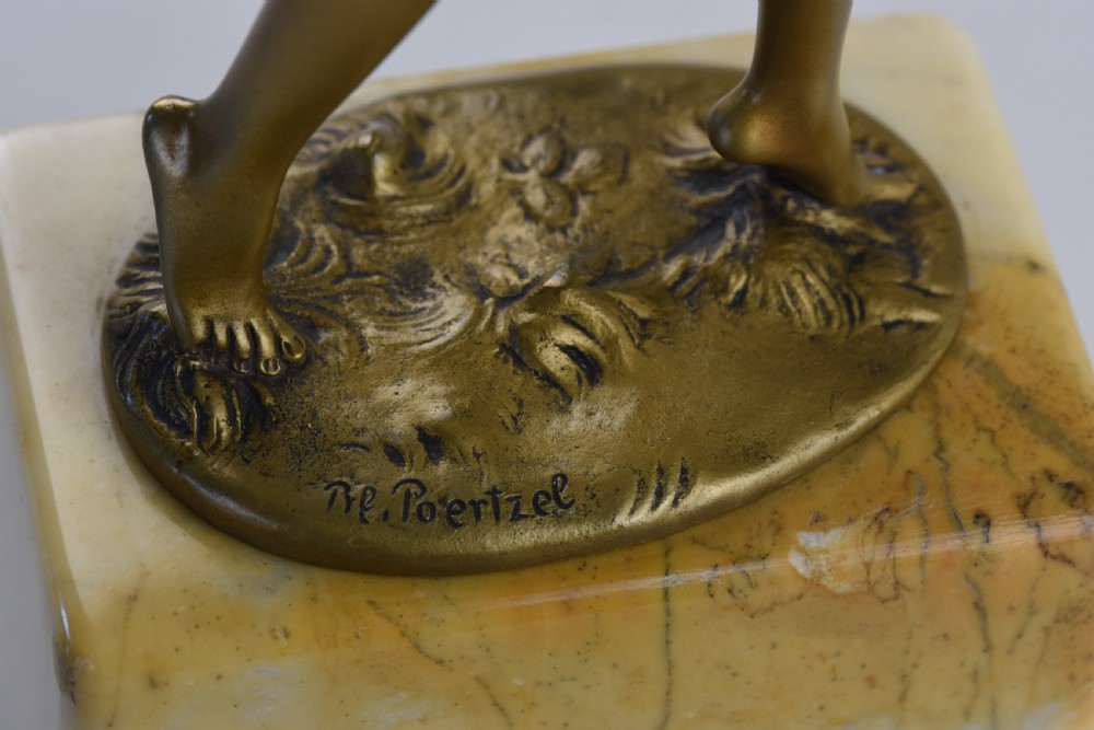 Art Deco bronze figurine Otto Poertzel View VIII