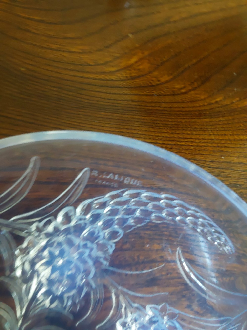 Rene Lalique Veronique shallow bowl View II