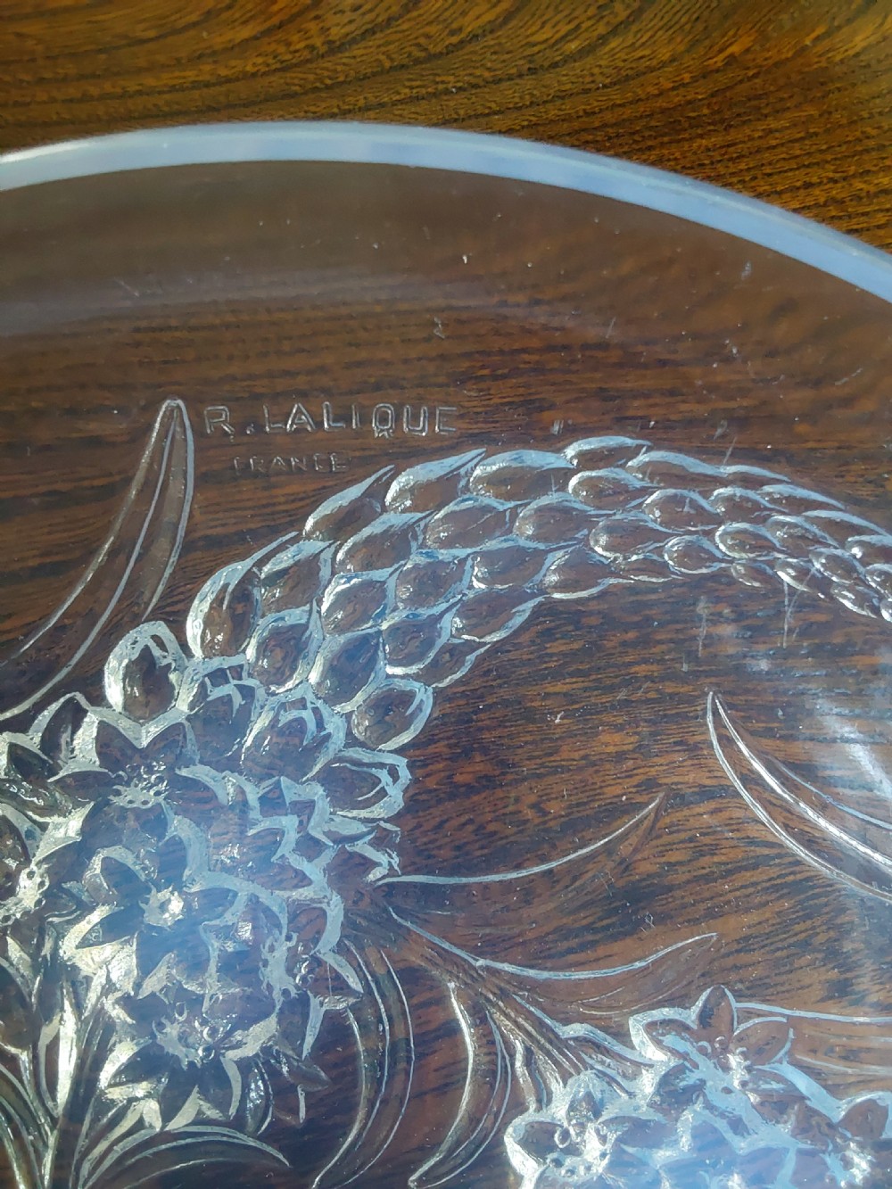 Rene Lalique Veronique shallow bowl View III