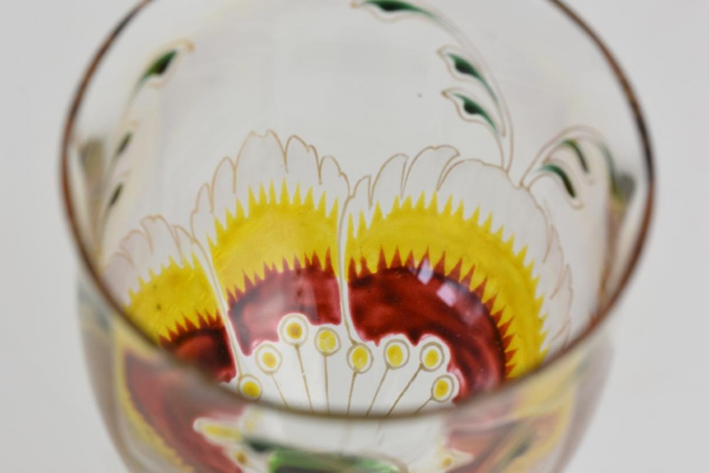 A Thereisenthal  floral enamelled wine glass View III