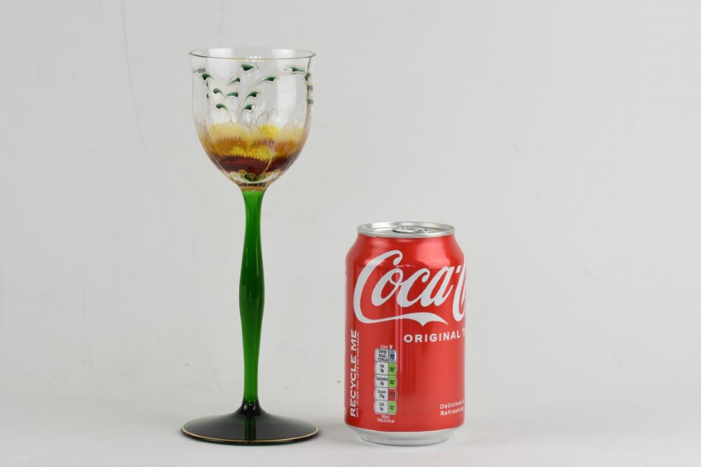 A Thereisenthal  floral enamelled wine glass View V