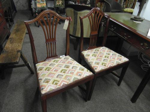 PAIR OF QUALITY GEORGIAN DINING CHAIRS - ADDITIONAL PHOTO 5