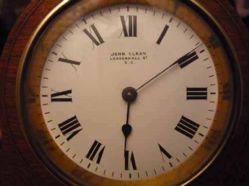 EDWARDIAN OAK CASED MANTEL CLOCK - ADDITIONAL PHOTO 3