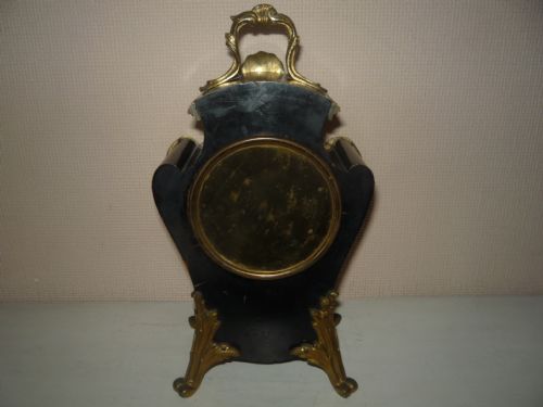 FRENCH BOULLE MANTEL CLOCK 8 DAY - ADDITIONAL PHOTO 9