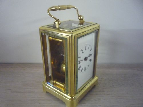 FRENCH ONE PIECE GORGE CASE CARRIAGE CLOCK - ADDITIONAL PHOTO 1