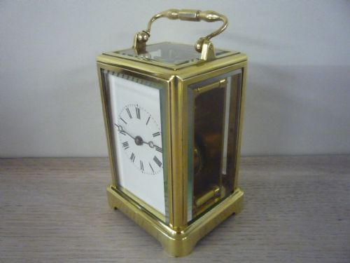 FRENCH ONE PIECE GORGE CASE CARRIAGE CLOCK - ADDITIONAL PHOTO 2