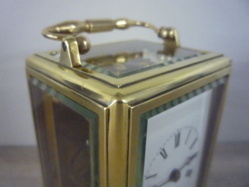 FRENCH ONE PIECE GORGE CASE CARRIAGE CLOCK - ADDITIONAL PHOTO 4