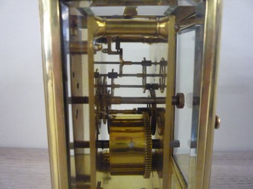 FRENCH ONE PIECE GORGE CASE CARRIAGE CLOCK - ADDITIONAL PHOTO 7
