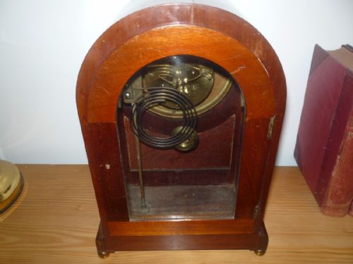 VICTORIAN MAHOGANY MANTEL CLOCK 8 DAY - ADDITIONAL PHOTO 6