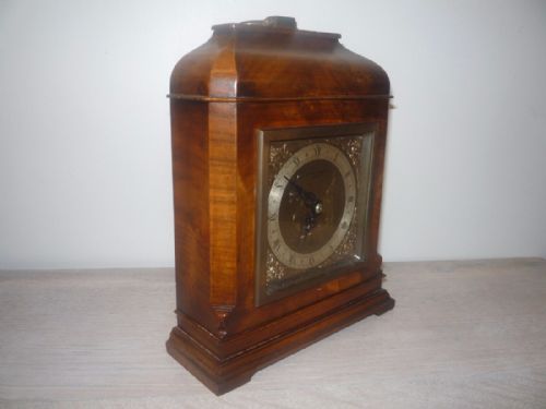 ELLIOTT WALNUT CASED MANTEL CLOCK 8 DAY - ADDITIONAL PHOTO 1