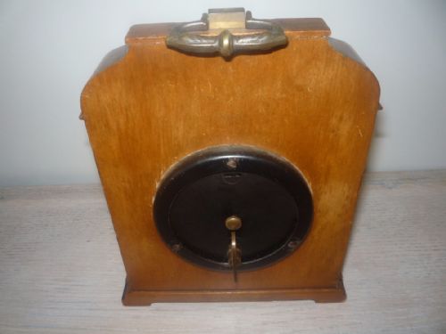 ELLIOTT WALNUT CASED MANTEL CLOCK 8 DAY - ADDITIONAL PHOTO 5