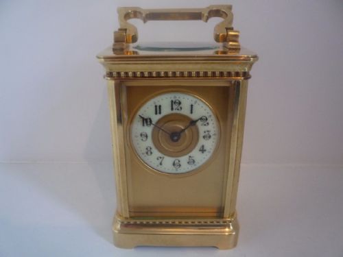 french carriage clock 8 day - CATEGORY: ANTIQUE CLOCKS - DATED 1890