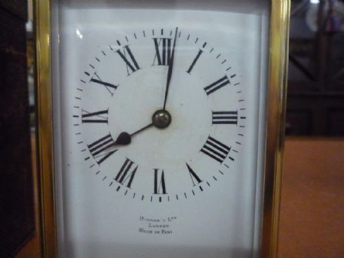 STRIKING CARRIAGE CLOCK 'HARRODS LTD LONDON MADE IN PARIS' - ADDITIONAL PHOTO 2