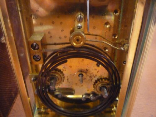 STRIKING CARRIAGE CLOCK 'HARRODS LTD LONDON MADE IN PARIS' - ADDITIONAL PHOTO 6