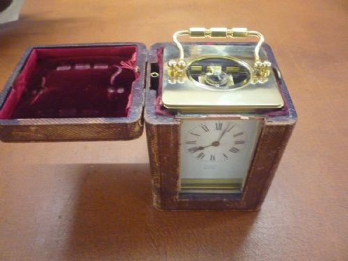 STRIKING CARRIAGE CLOCK 'HARRODS LTD LONDON MADE IN PARIS' - ADDITIONAL PHOTO 8