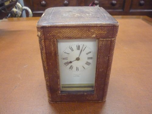 STRIKING CARRIAGE CLOCK 'HARRODS LTD LONDON MADE IN PARIS' - ADDITIONAL PHOTO 9