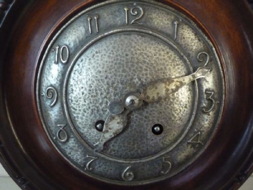 LARGE DRUM ART NOUVEAU MANTEL CLOCK - ADDITIONAL PHOTO 1