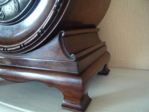 LARGE DRUM ART NOUVEAU MANTEL CLOCK - ADDITIONAL PHOTO 3