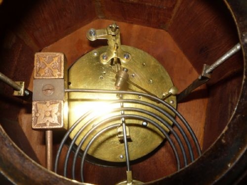 LARGE DRUM ART NOUVEAU MANTEL CLOCK - ADDITIONAL PHOTO 7