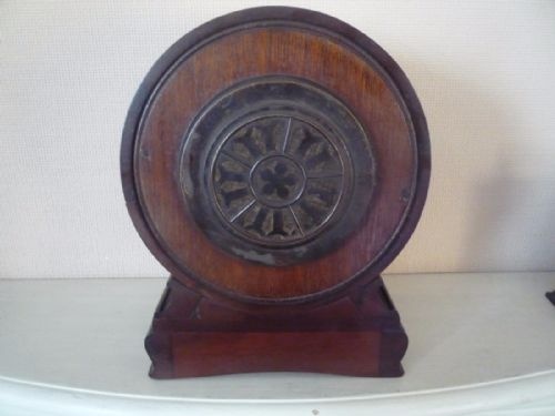 LARGE DRUM ART NOUVEAU MANTEL CLOCK - ADDITIONAL PHOTO 8