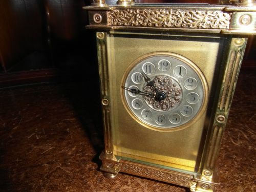 FRENCH VICTORIAN 8 DAY CARRIAGE CLOCK - ADDITIONAL PHOTO 4