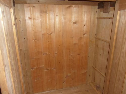 ANTIQUE PINE DOUBLE WARDROBE - ADDITIONAL PHOTO 1