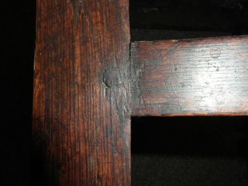 PAIR OF ENGLISH OAK COUNTRY CHAIRS 17TH CENTURY - ADDITIONAL PHOTO 4