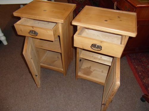 ANTIQUE PAIR PINE POT CUPBOARDS - ADDITIONAL PHOTO 2