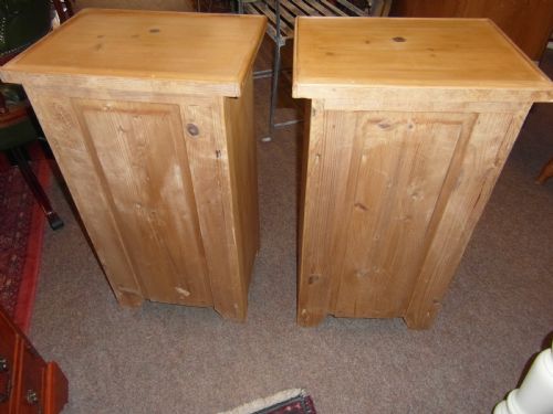 ANTIQUE PAIR PINE POT CUPBOARDS - ADDITIONAL PHOTO 4