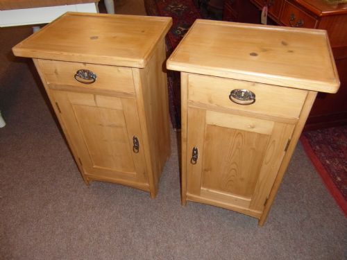 ANTIQUE PAIR PINE POT CUPBOARDS - ADDITIONAL PHOTO 6