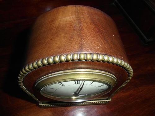EDWARDIAN MAHOGANY AND BRASS 8 DAY TIMEPIECE - ADDITIONAL PHOTO 3