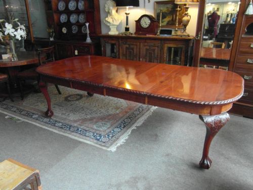 VICTORIAN MAHOGANY DINING TABLE - ADDITIONAL PHOTO 4