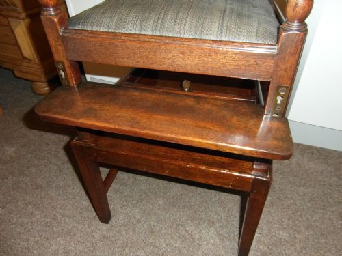 ANTIQUE GEORGIAN MAHOGANY CHILDS HIGH CHAIR - ADDITIONAL PHOTO 1