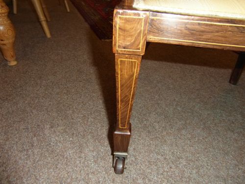 ANTIQUE ROSEWOOD MARQUETRY INLAID CHAIR - ADDITIONAL PHOTO 4