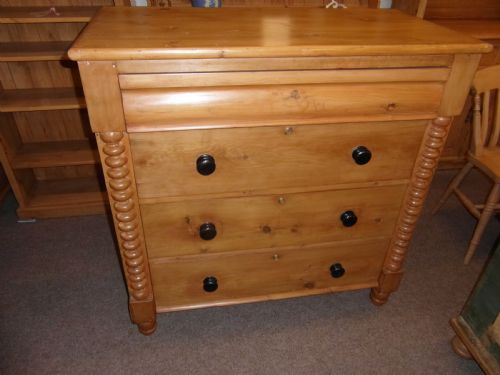 VICTORIAN WELSH PINE CHEST OF DRAWERS - ADDITIONAL PHOTO 5