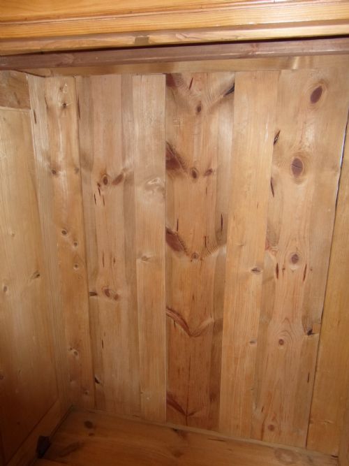 VICTORIAN PINE DOUBLE WARDROBE - ADDITIONAL PHOTO 1